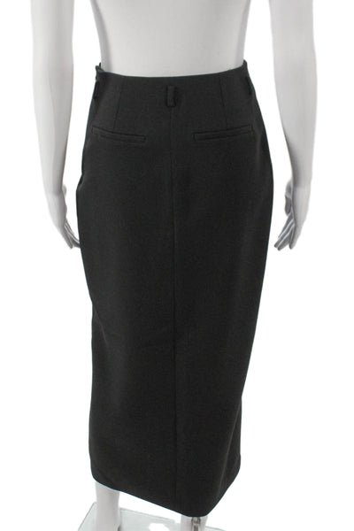 Ba&Sh Womens Straight Pencil Skirt Black Knee Length Size 34
