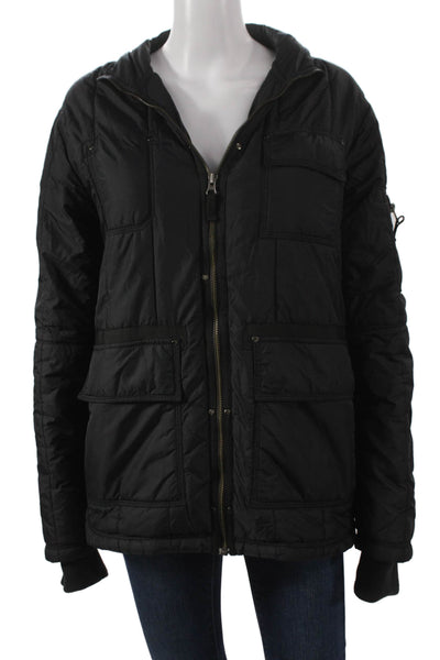 Soul Unisex Adults Quilted Nylon Jacket Black Size L
