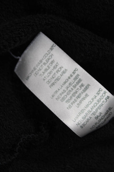 Sundry Womens Pullover Hoodie Black Rayon Long Sleeve Size S