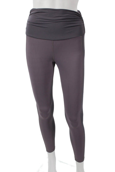 Michi Womens Purple Nylon Pull On Ankle Leggings Size XS