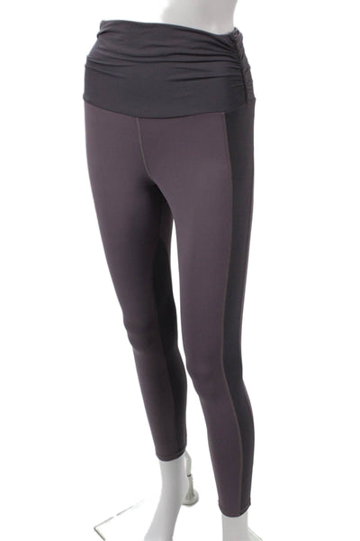 Michi Womens Purple Nylon Pull On Ankle Leggings Size XS