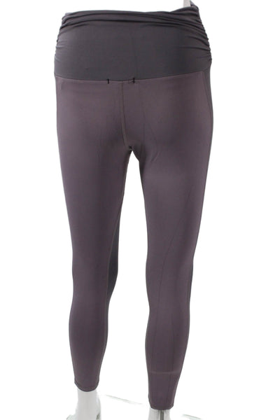 Michi Womens Purple Nylon Pull On Ankle Leggings Size XS
