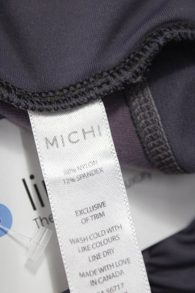 Michi Womens Purple Nylon Pull On Ankle Leggings Size XS