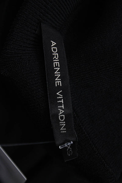 Adrienne Vittadini Womens Black Sleeveless Mock Neck Basic Tank Size XS