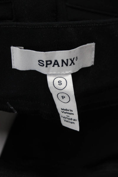 Spanx Women Black Cotton Dress Pants Petite Size S