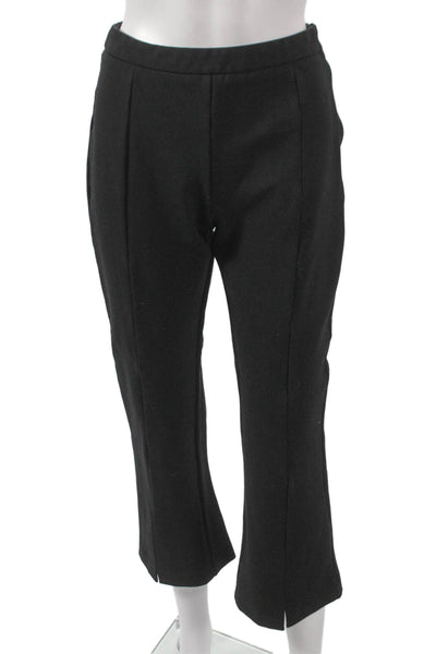 Lucy Paris Womens Cropped Black Rayon Pants Zip Size S