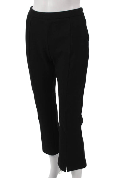 Lucy Paris Womens Cropped Black Rayon Pants Zip Size S