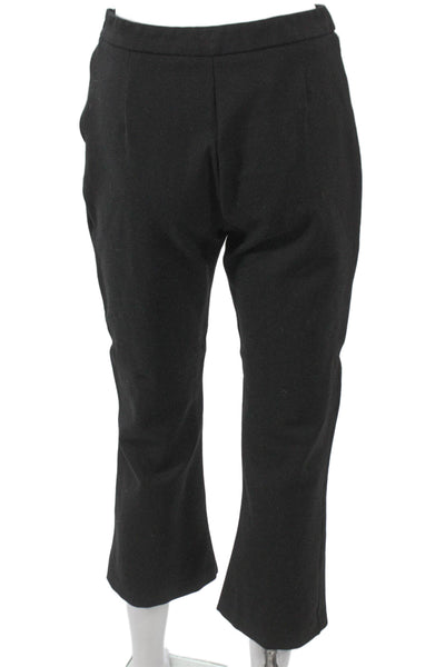 Lucy Paris Womens Cropped Black Rayon Pants Zip Size S