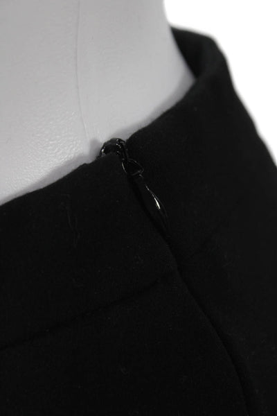 Lucy Paris Womens Cropped Black Rayon Pants Zip Size S