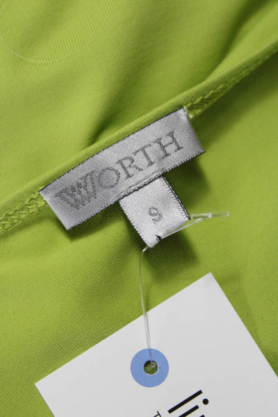 Worth Women Tunic Tank Green Scoop Neck Sleeveless Size S