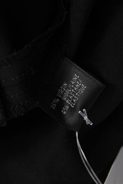Lafayette 148 New York Women Black Wool Dress Pants Zip Inseam 26 Size 20