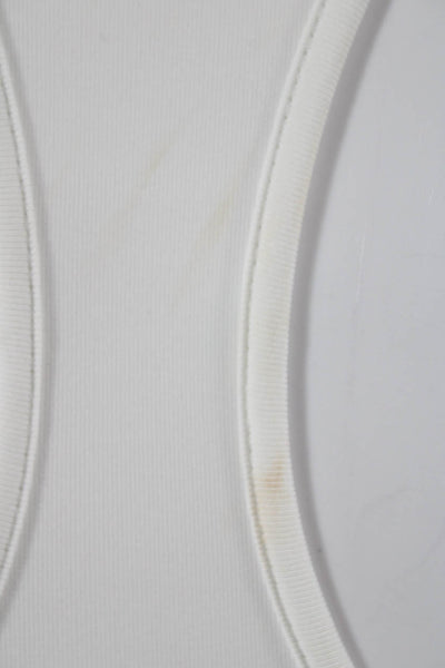 Lilly Pulitzer Womens Basic Sleeveless Scoop Neck White Nylon Tank Size XS