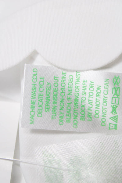 Lilly Pulitzer Womens Basic Sleeveless Scoop Neck White Nylon Tank Size XS