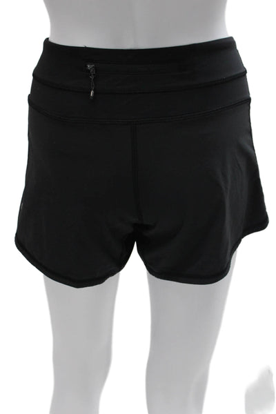 Lululemon Womens Athletic Shorts Black Polyester Size 6
