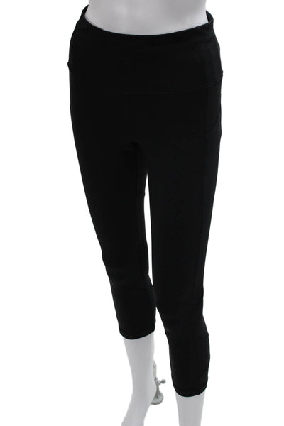 Lululemon Womens Black Capri Leggings Polyester Size 4