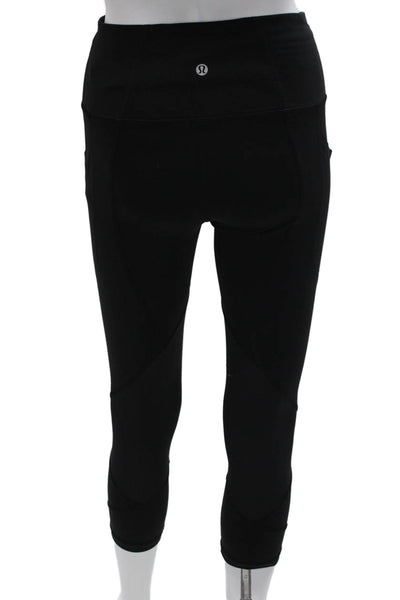 Lululemon Womens Black Capri Leggings Polyester Size 4