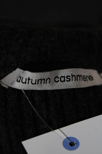Autumn Cashmere Women Turtleneck Pullover Gray Size XS