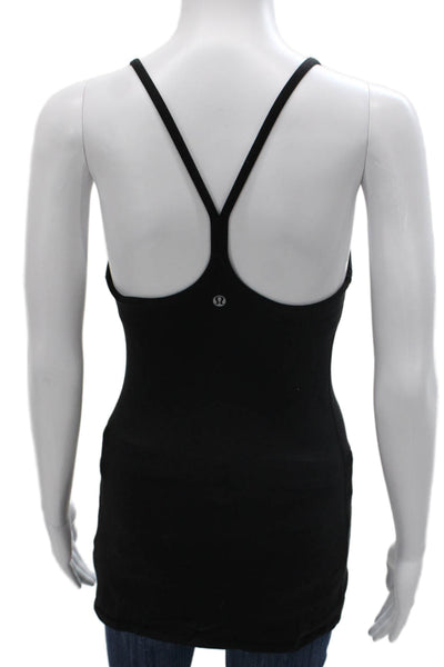 Lululemon Womens Padded Racerback Active Tank Top Black Size 4