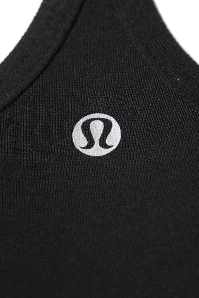 Lululemon Womens Padded Racerback Active Tank Top Black Size 4