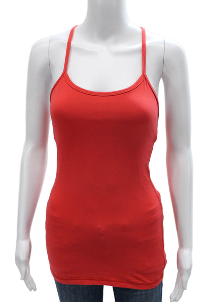 Lululemon Womens Racerback Sleeveless Lined Active Tank Top Red Size 2