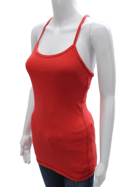 Lululemon Womens Racerback Sleeveless Lined Active Tank Top Red Size 2