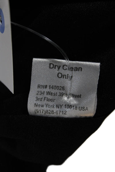 Parker Womens Shift Dress Black V-Neck Sleeveless Knee Length Polyester Size M