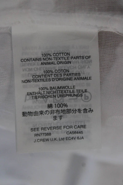 J Crew Womens Sleeveless Polka Dot Cotton Blouse White Size 4 Petite