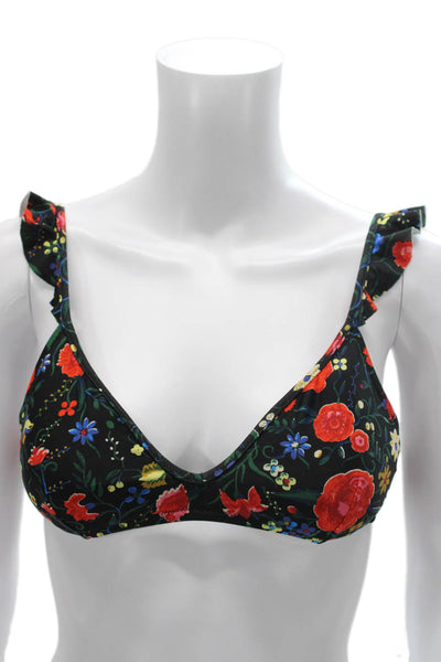 J Crew Women Floral Multicolor Polyamide Swimwear Size S