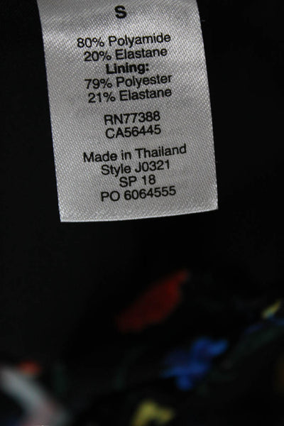 J Crew Women Floral Multicolor Polyamide Swimwear Size S