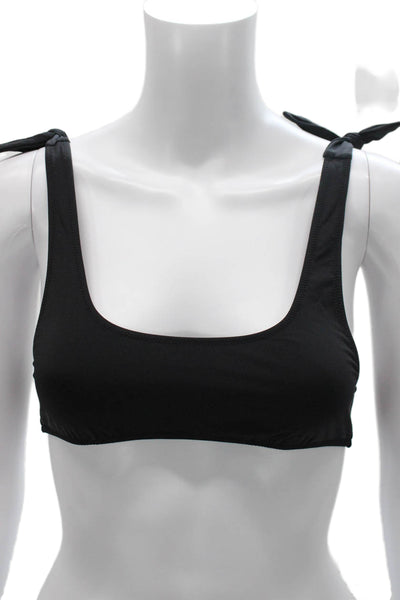 J Crew Womens Black Swimwear Top Polyamide Solid Size S