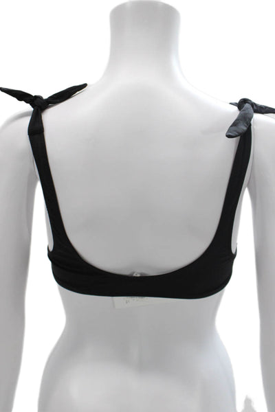 J Crew Womens Black Swimwear Top Polyamide Solid Size S