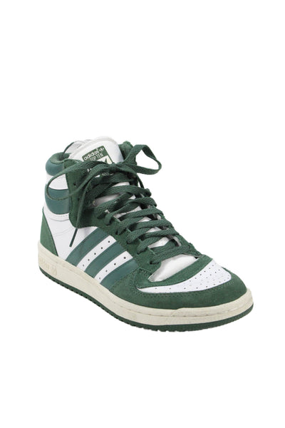 Adidas Womens Originals Top Ten RB High Top Sneakers White Green Size 9