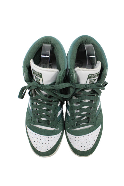 Adidas Womens Originals Top Ten RB High Top Sneakers White Green Size 9