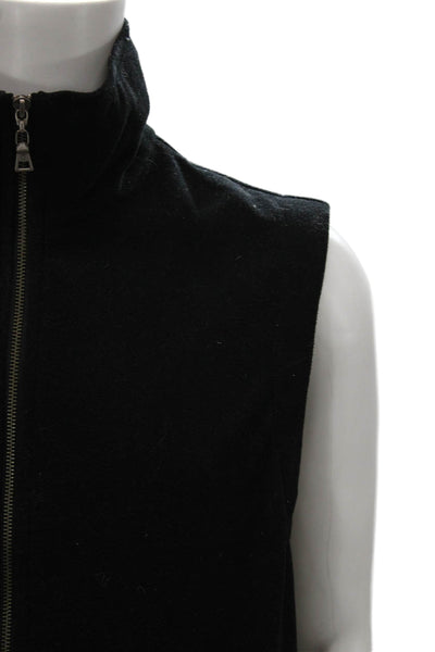 Cole Haan Mens Black Zip Vest Size M