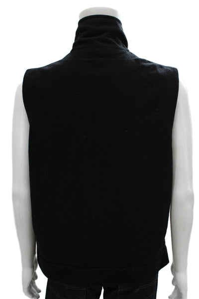 Cole Haan Mens Black Zip Vest Size M
