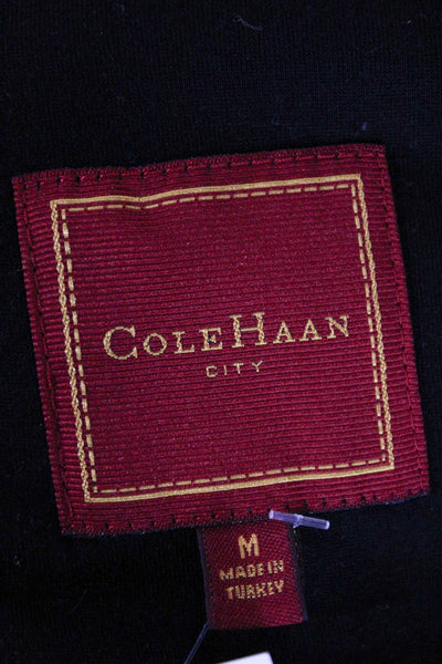 Cole Haan Mens Black Zip Vest Size M