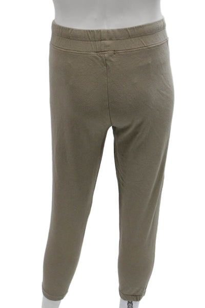 Standard James Perse Women Beige Cotton Drawstring Sweatpants Size 24