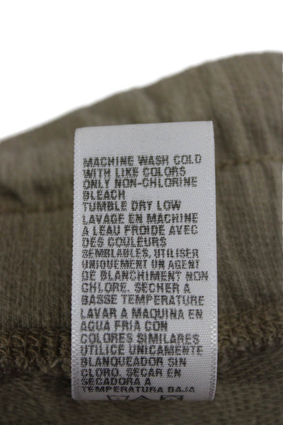 Standard James Perse Women Beige Cotton Drawstring Sweatpants Size 24