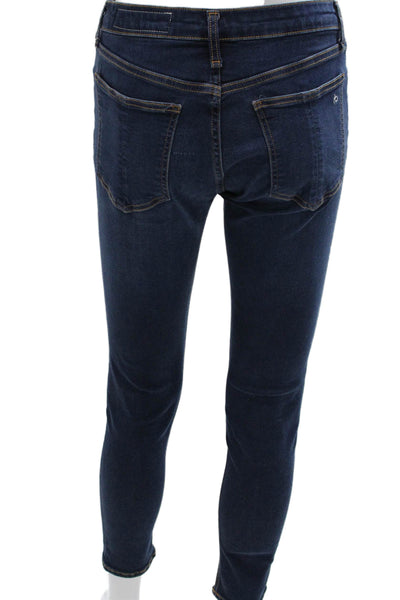 Rag & Bone Womens Skinny Blue Cotton Blend Jeans Size 26