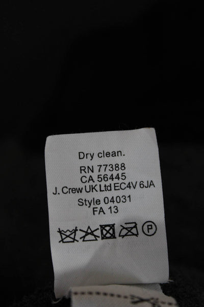 J Crew Womens Full Zip Merino Wool Sweater Blue Size XL