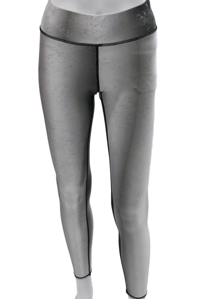 Terez Womens Silver Flecked Polyester Ankle Leggings Size S