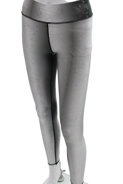 Terez Womens Silver Flecked Polyester Ankle Leggings Size S