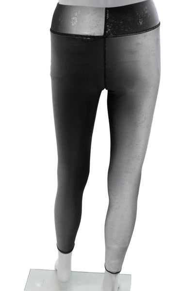 Terez Womens Silver Flecked Polyester Ankle Leggings Size S
