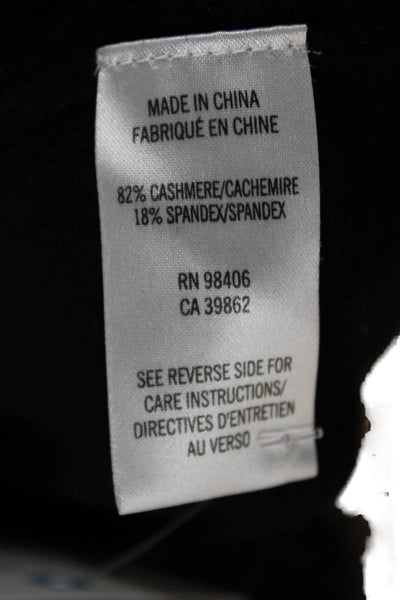 Theory Womens Cashmere Mock Neck Pullover Sweater Black Size M