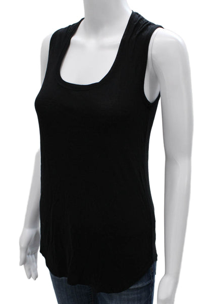 ATM Women Basic Modal Scoop Neck Sleeveless Tank Black Size S