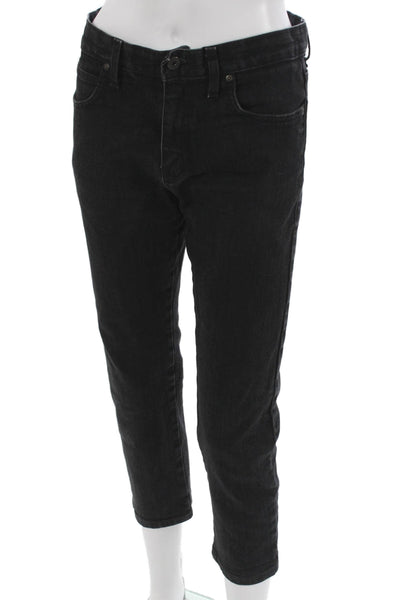 Naked & Famous Mens Tapered Jeans Black Cotton Mid Rise Size 33