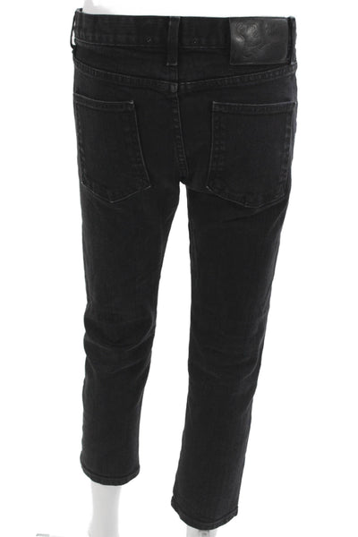 Naked & Famous Mens Tapered Jeans Black Cotton Mid Rise Size 33