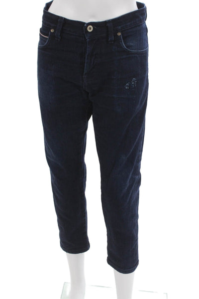 Naked & Famous Mens Tapered Blue Jeans Mid Rise Cotton Size 34