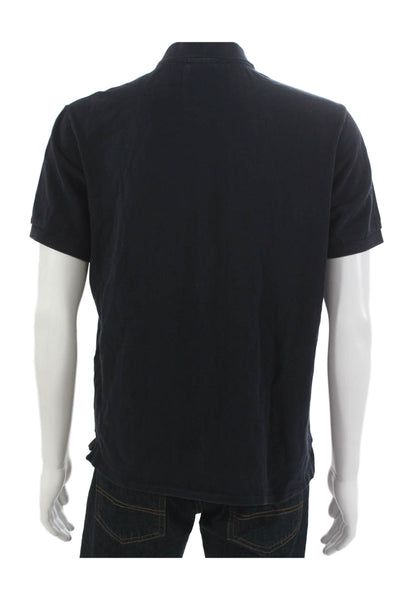 Paul Smith Mens Polo Short Sleeve Collared Blue Cotton Size L