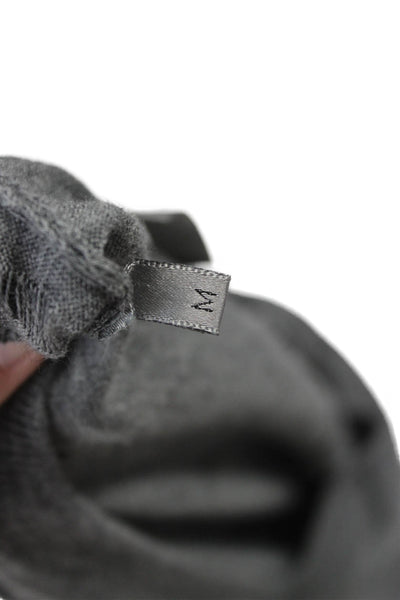 Dior Mens Gray Wool V Neck Pullover Sweater Long Sleeve Size M